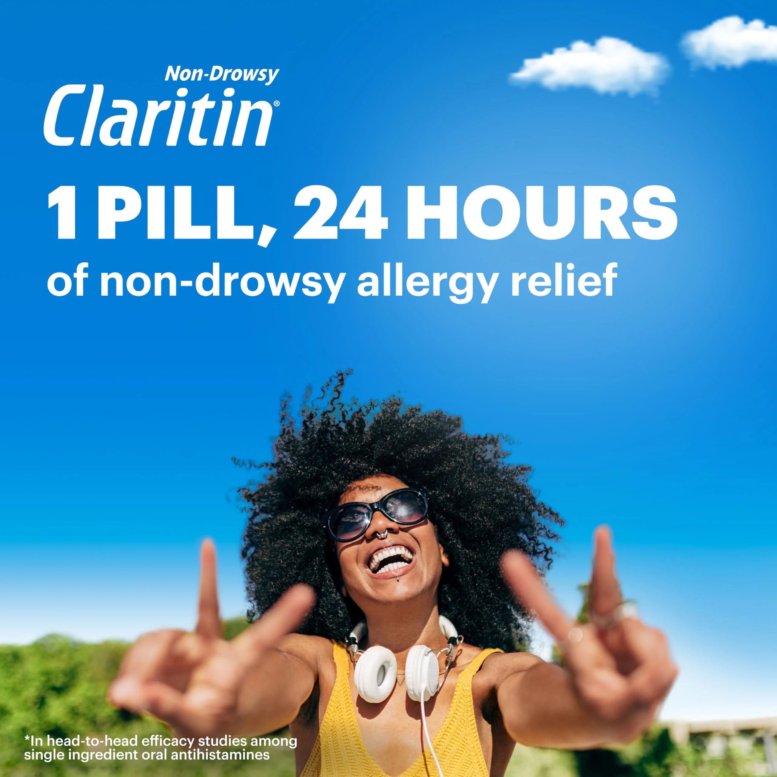 Claritin Allergy Medicine for Adults, 24-Hour Non-Drowsy Loratadine 10mg Pills, Antihistamine, 30 Tablets + 1ct On-The-Go Relief - Image 3