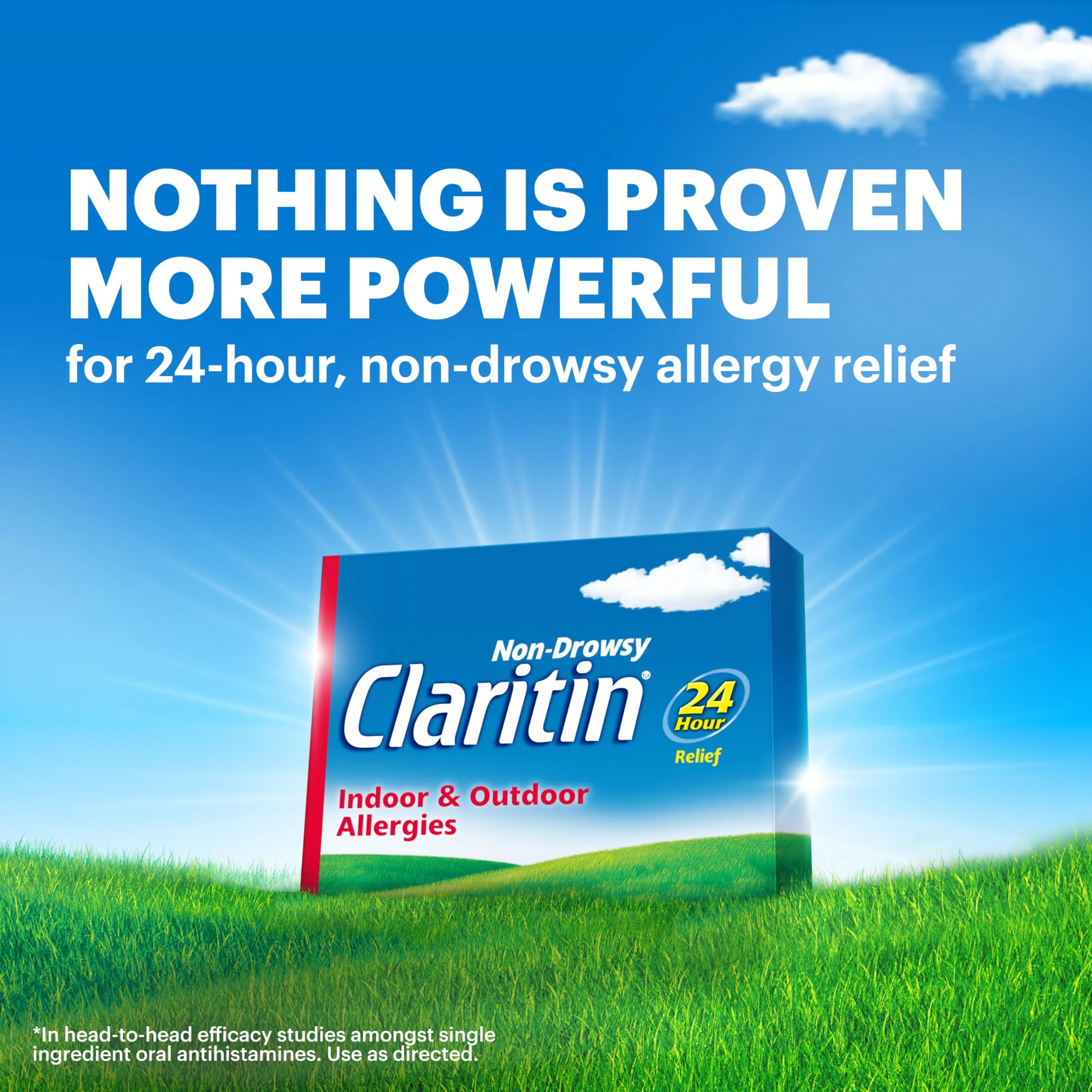 Claritin Allergy Medicine for Adults, 24-Hour Non-Drowsy Loratadine 10mg Pills, Antihistamine, 30 Tablets + 1ct On-The-Go Relief - Image 8